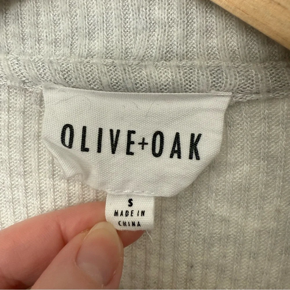 EUC💕 Olive & Oak Drop Shoulder Long Sleeve Open Cardigan with Pockets - Picture 5 of 7